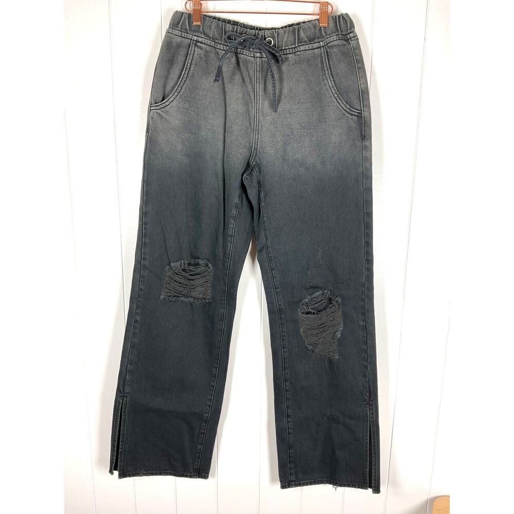 One Teaspoon The Roadhouse Jeans in Ombre Black Intentionally Distressed Size‎ S